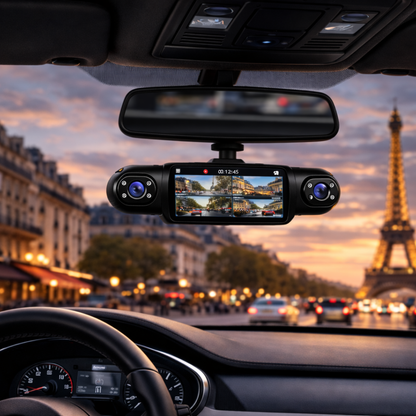 Dashcam 360° 4 Canaux 1080P