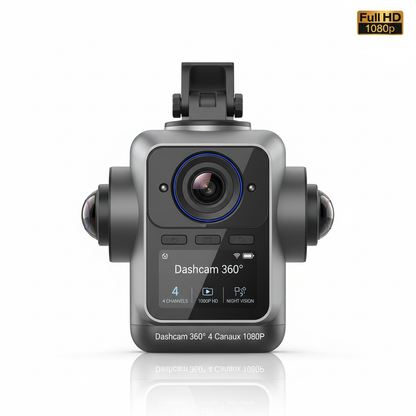 Dashcam 360° 4 Canaux 1080P